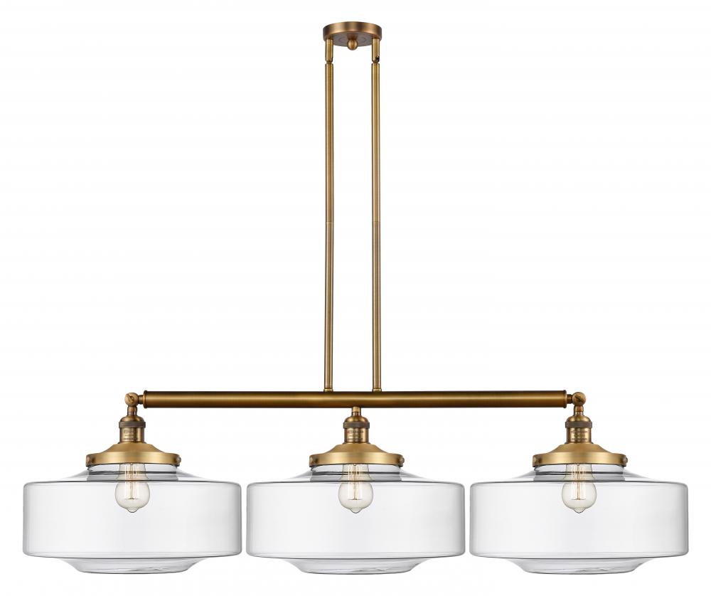 Bridgeton - 3 Light - 50 inch - Brushed Brass - Stem Hung - Island Light