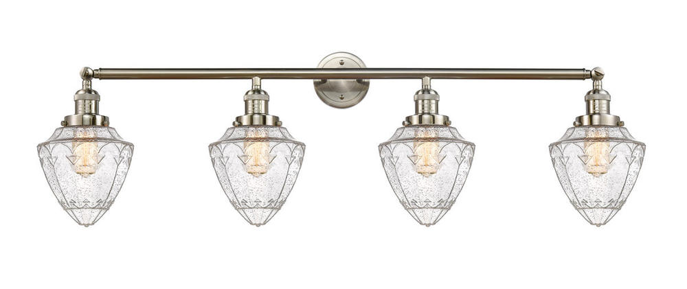 Bullet - 4 Light - 46 inch - Brushed Satin Nickel - Bath Vanity Light