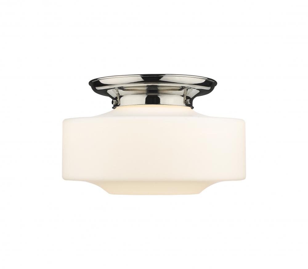 Bridgeton - 1 Light - 16 inch - Polished Nickel - Flush Mount