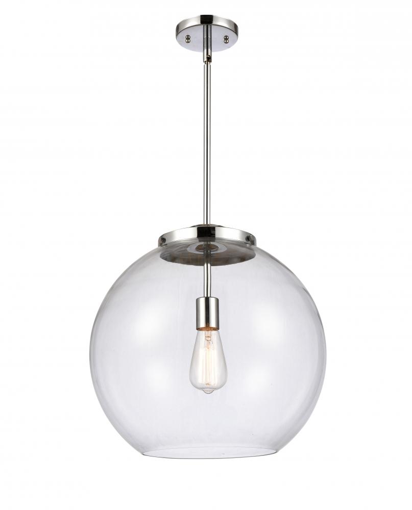 Athens - 1 Light - 16 inch - Polished Chrome - Cord hung - Pendant