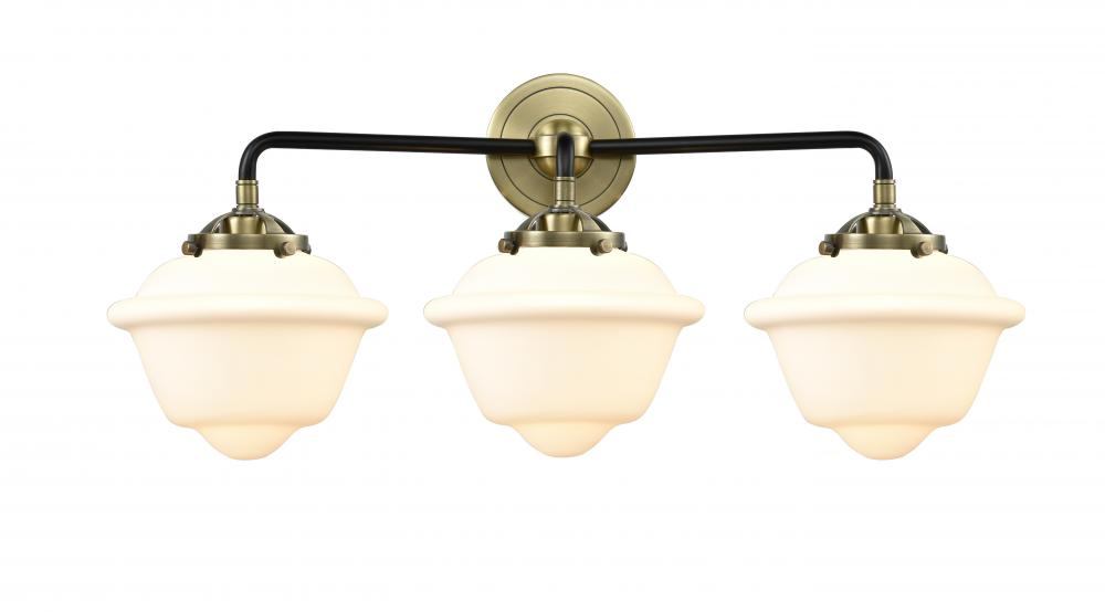 Oxford - 3 Light - 26 inch - Black Antique Brass - Bath Vanity Light