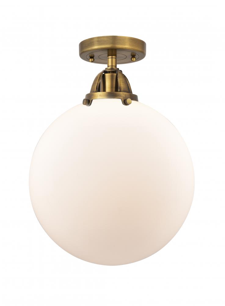 Beacon - 1 Light - 12 inch - Brushed Brass - Semi-Flush Mount