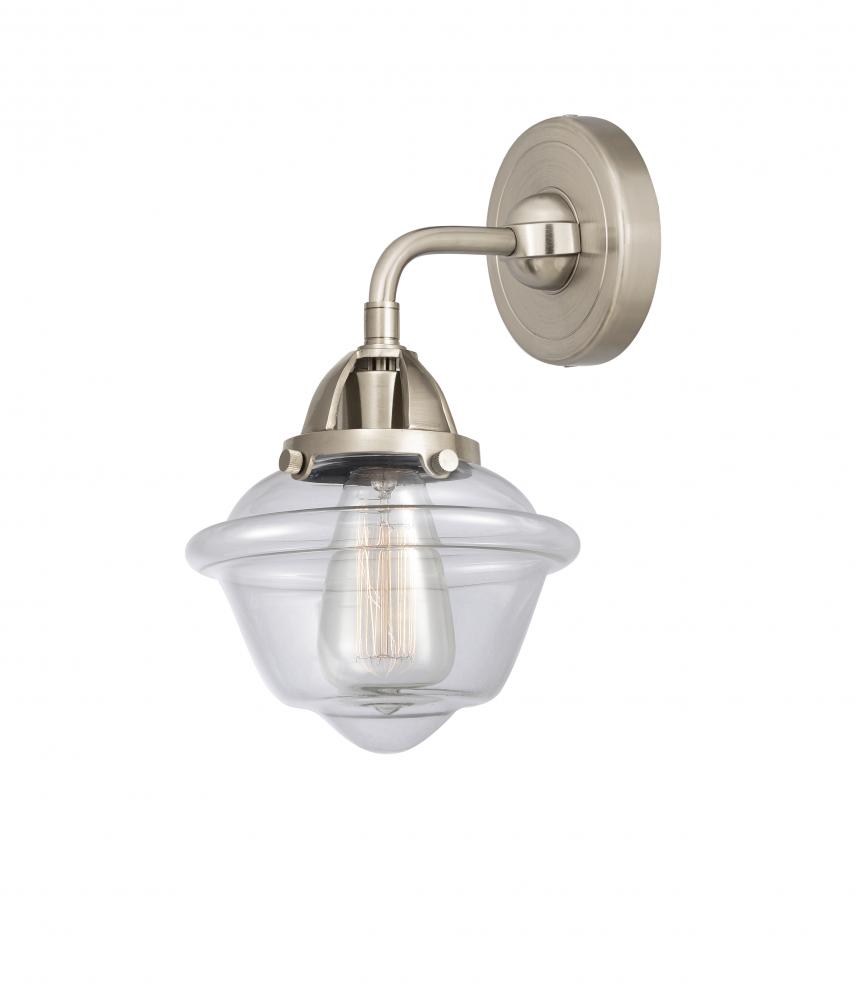 Oxford - 1 Light - 8 inch - Brushed Satin Nickel - Sconce