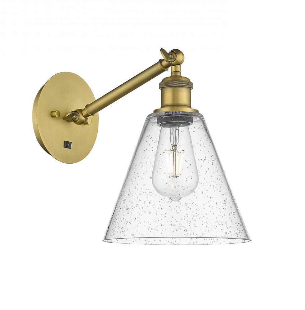 Berkshire - 1 Light - 8 inch - Brushed Brass - Sconce