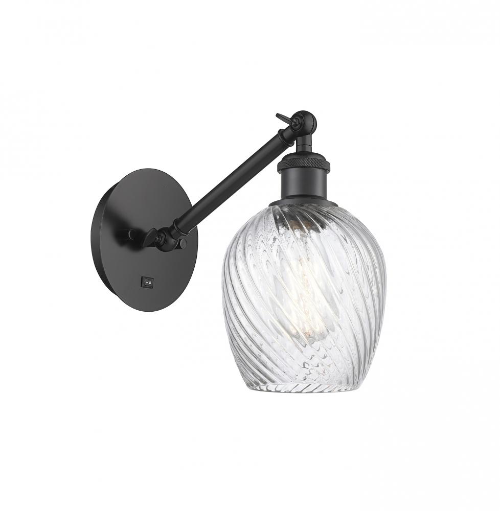 Salina - 1 Light - 6 inch - Matte Black - Sconce