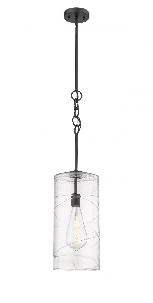 Wexford - 1 Light - 8 inch - Matte Black - Cord hung - Mini Pendant