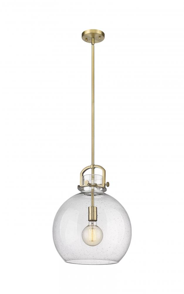 Newton Sphere - 1 Light - 14 inch - Brushed Brass - Pendant