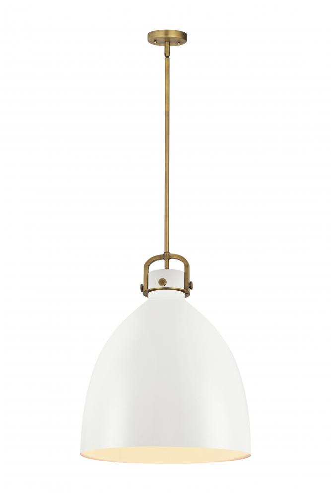 Newton Bell - 1 Light - 16 inch - Brushed Brass - Pendant