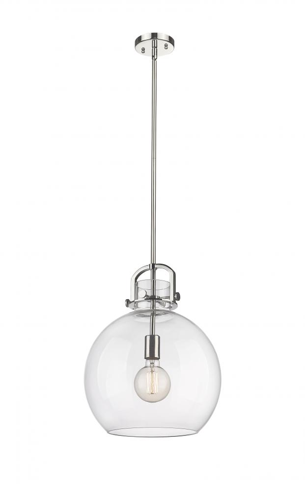 Newton Sphere - 1 Light - 14 inch - Polished Nickel - Pendant