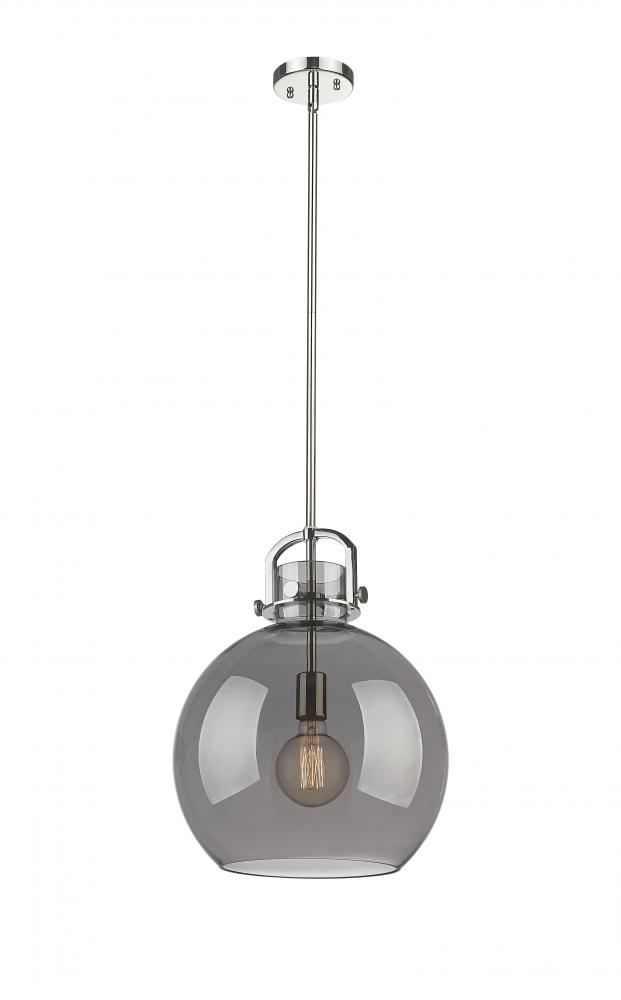 Newton Sphere - 1 Light - 14 inch - Polished Nickel - Pendant