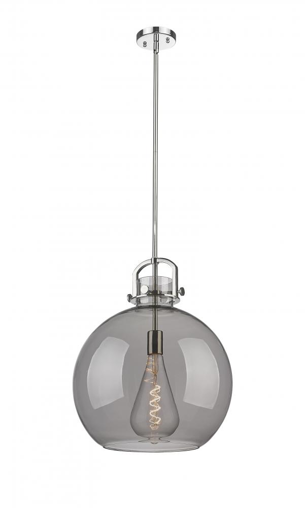 Newton Sphere - 1 Light - 16 inch - Polished Nickel - Pendant