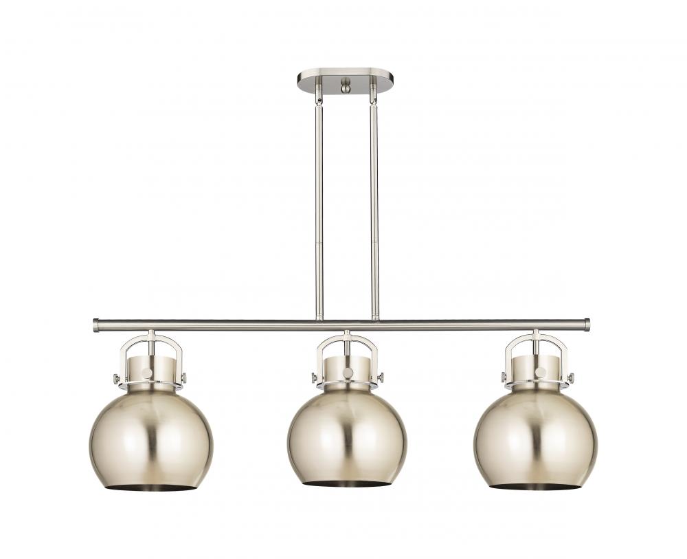 Newton Sphere - 3 Light - 42 inch - Satin Nickel - Island Light