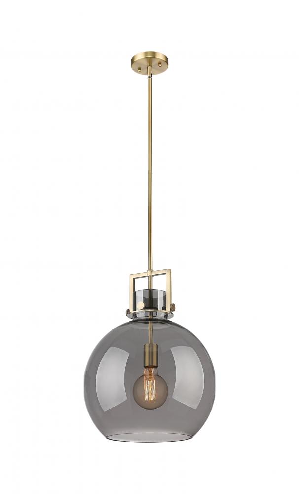 Newton Sphere - 1 Light - 14 inch - Brushed Brass - Pendant