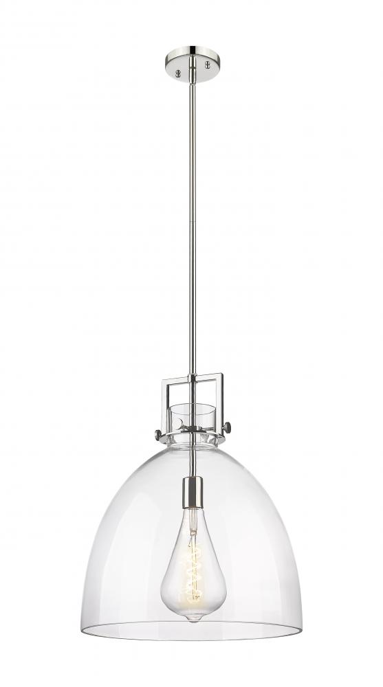 Newton Bell - 1 Light - 16 inch - Polished Nickel - Pendant