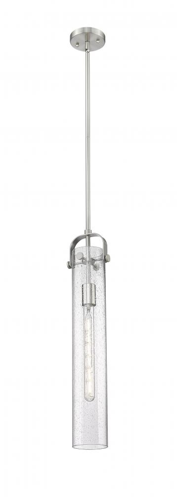 Pilaster - 1 Light - 4 inch Glass - Satin Nickel - Pendant