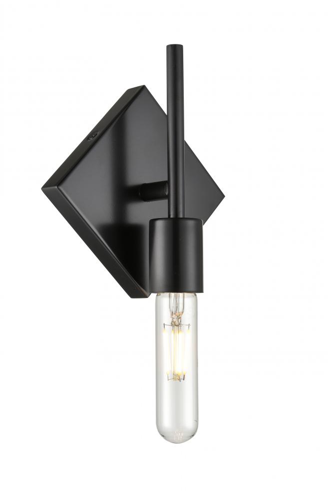 Mia - 1 Light - 6 inch - Matte Black - Sconce