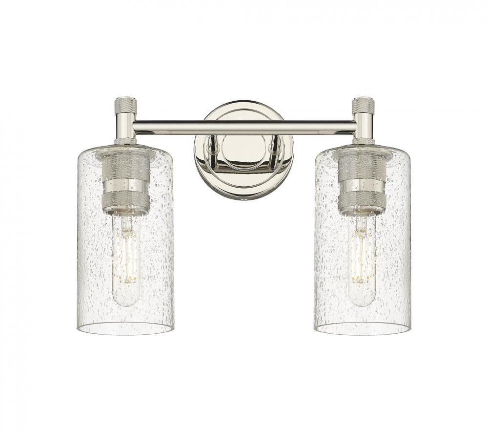 Crown Point - 2 Light - 14 inch - Polished Nickel - Bath Vanity Light