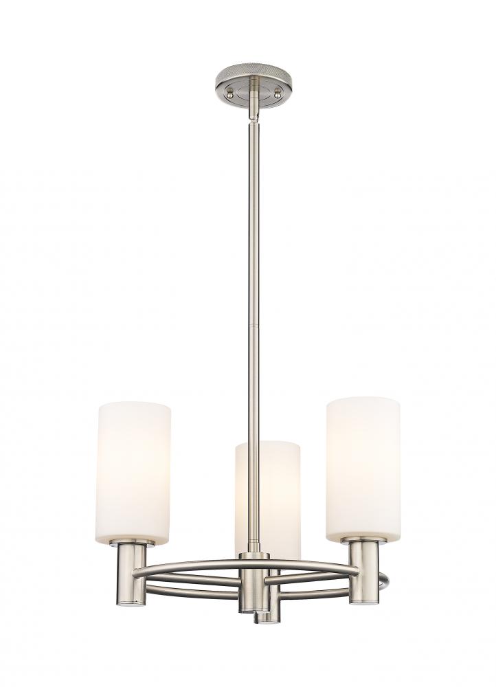 Crown Point - 3 Light - 18 inch - Satin Nickel - Pendant