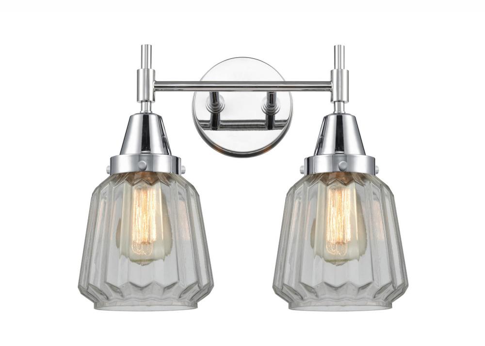 Chatham - 2 Light - 15 inch - Polished Chrome - Bath Vanity Light