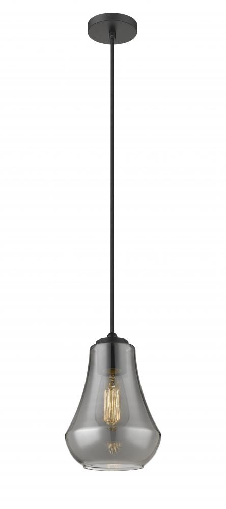 Fairfield - 1 Light - 7 inch - Matte Black - Cord hung - Mini Pendant