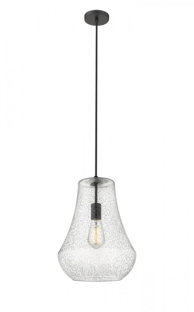 Fairfield - 1 Light - 12 inch - Matte Black - Cord hung - Mini Pendant