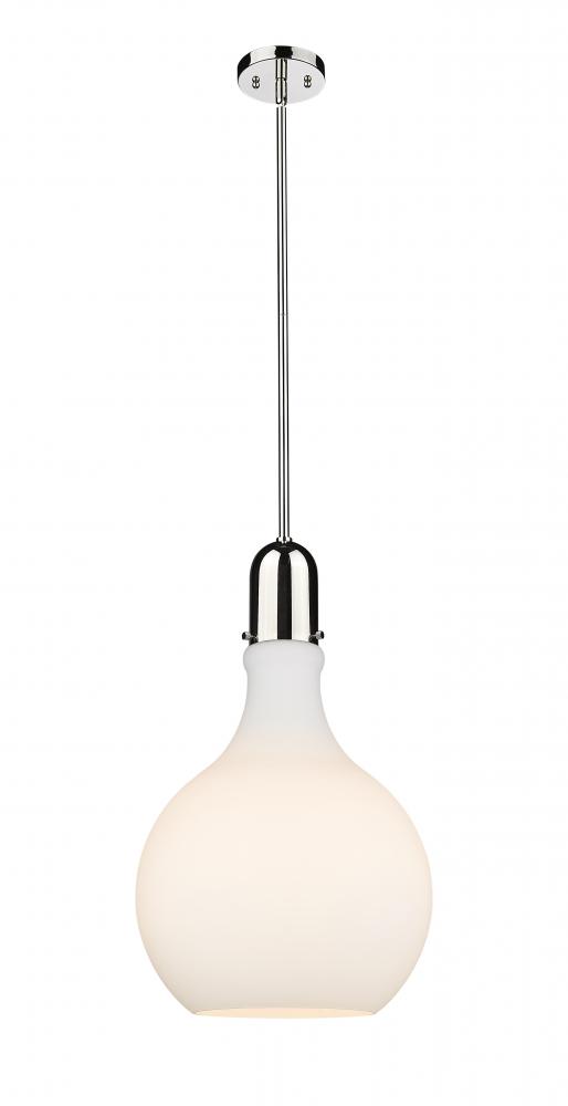 Amherst - 1 Light - 14 inch - Polished Nickel - Stem hung - Pendant