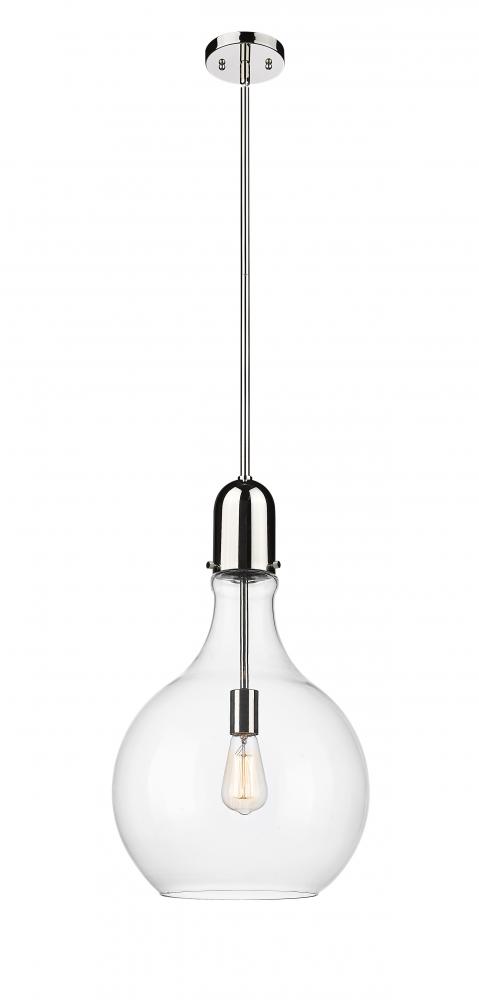 Amherst - 1 Light - 14 inch - Polished Nickel - Stem hung - Pendant