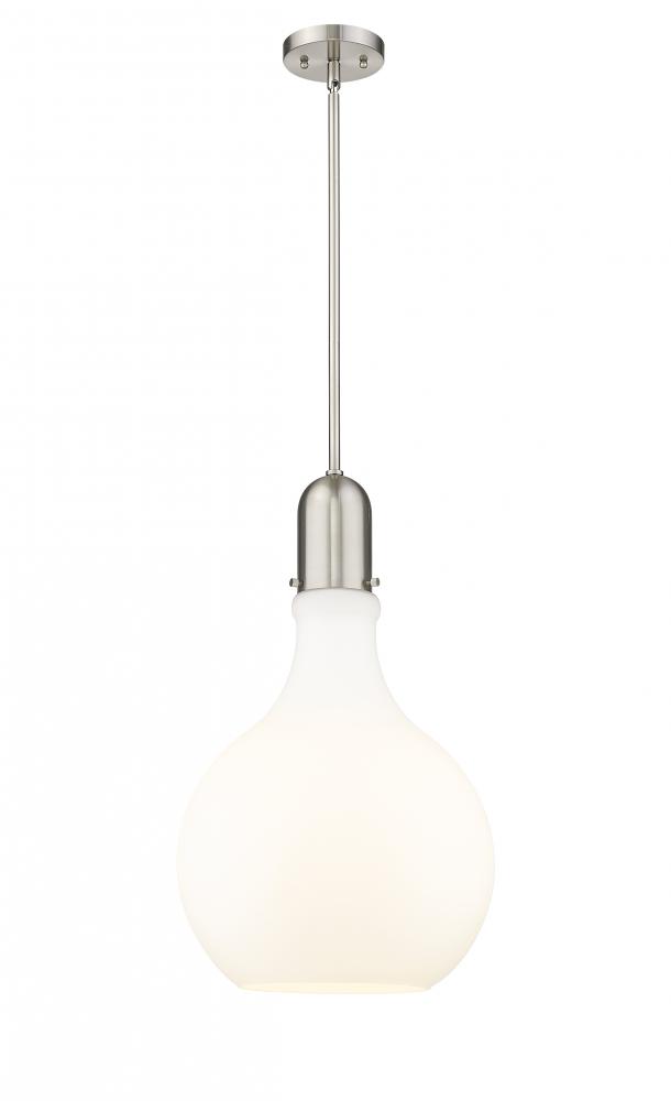 Amherst - 1 Light - 14 inch - Brushed Satin Nickel - Stem hung - Pendant