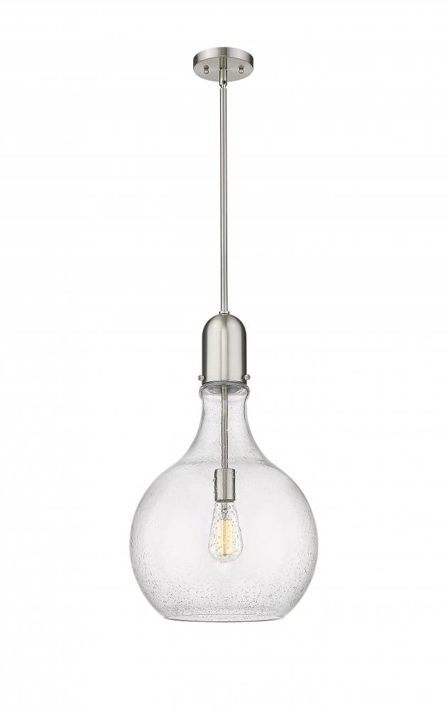 Amherst - 1 Light - 14 inch - Brushed Satin Nickel - Stem hung - Pendant