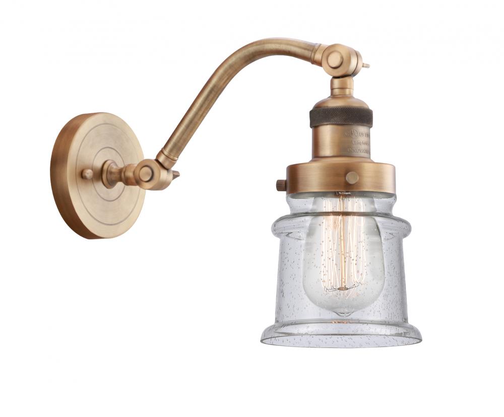 Canton - 1 Light - 7 inch - Brushed Brass - Sconce