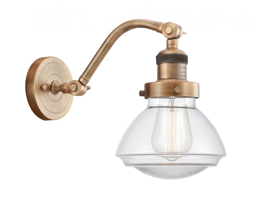 Olean - 1 Light - 7 inch - Brushed Brass - Sconce