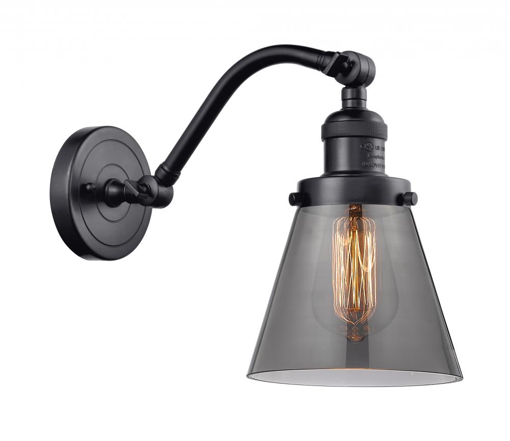 Cone - 1 Light - 7 inch - Matte Black - Sconce