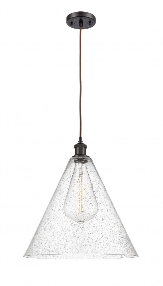 Berkshire - 1 Light - 16 inch - Oil Rubbed Bronze - Cord hung - Pendant