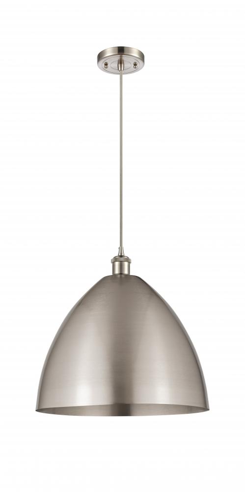 Bristol - 1 Light - 16 inch - Brushed Satin Nickel - Cord hung - Mini Pendant