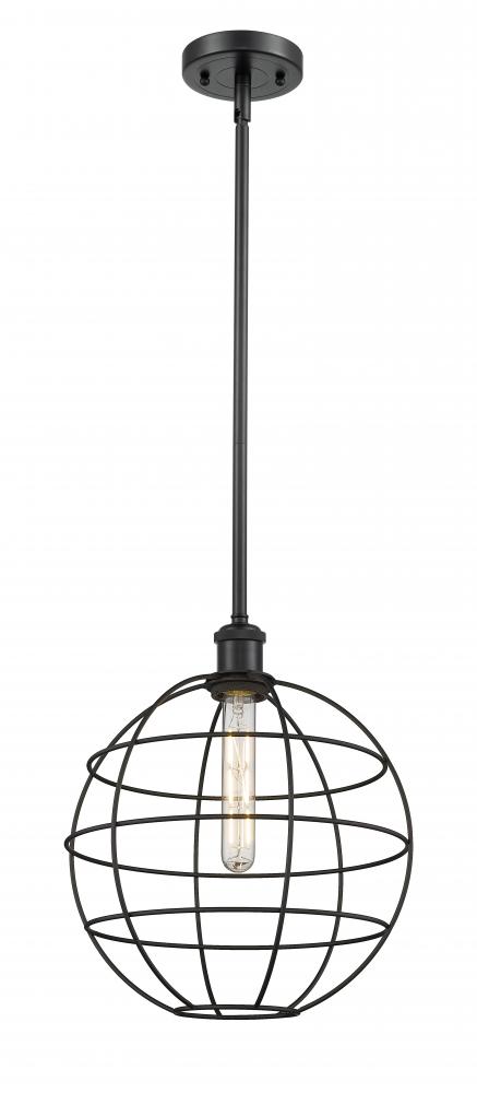 Lake Placid - 1 Light - 12 inch - Matte Black - Mini Pendant