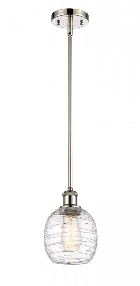 Belfast - 1 Light - 6 inch - Polished Nickel - Mini Pendant