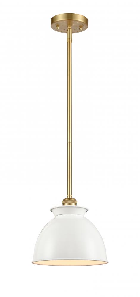 Adirondack - 1 Light - 8 inch - Satin Gold - Mini Pendant