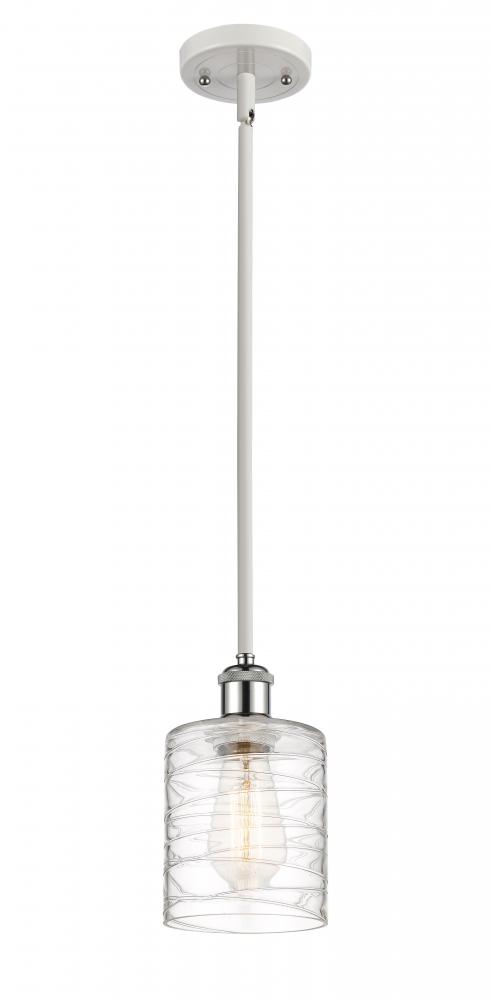 Cobbleskill - 1 Light - 5 inch - White Polished Chrome - Mini Pendant