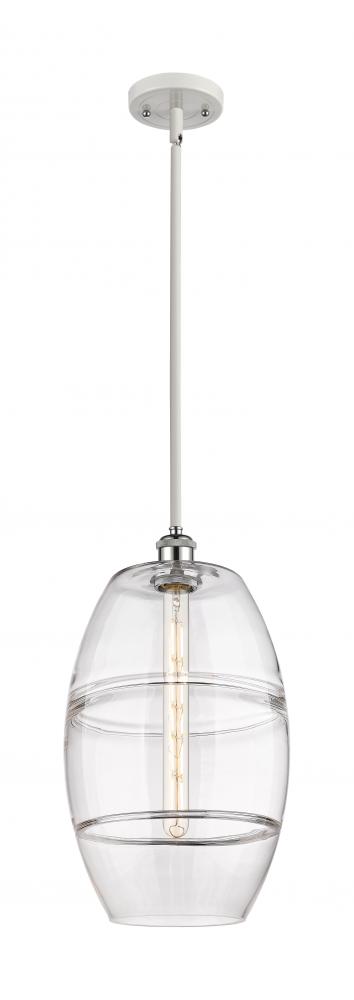 Vaz - 1 Light - 10 inch - White Polished Chrome - Mini Pendant