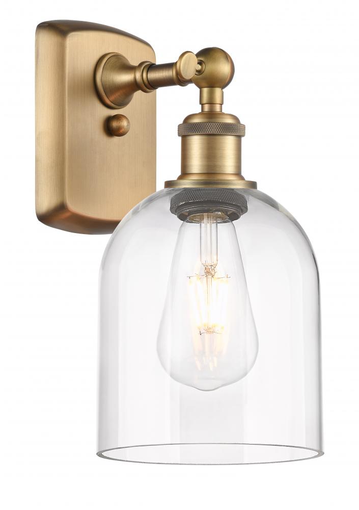 Bella - 1 Light - 6 inch - Brushed Brass - Sconce