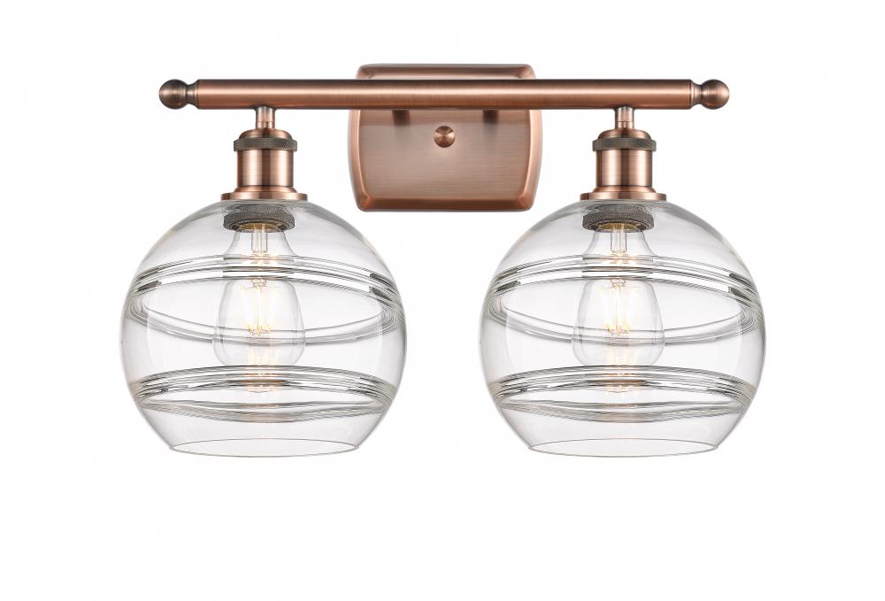 Rochester - 2 Light - 18 inch - Antique Copper - Bath Vanity Light