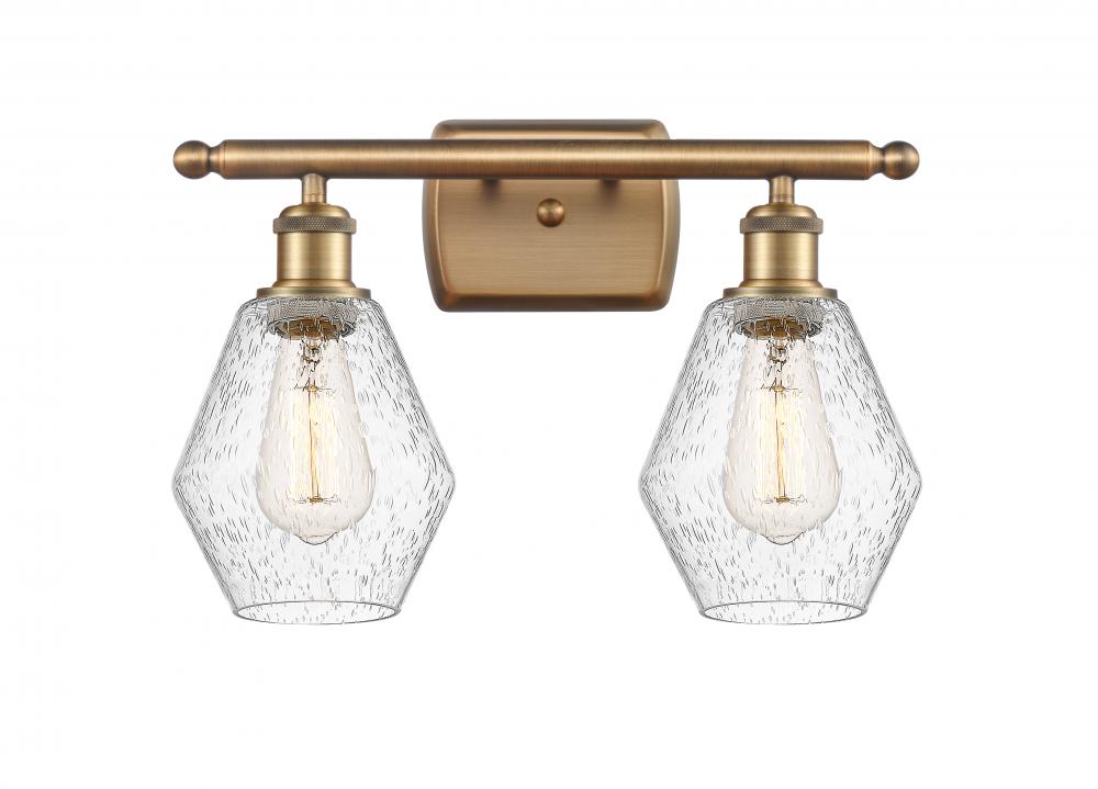 Cindyrella - 2 Light - 16 inch - Brushed Brass - Bath Vanity Light