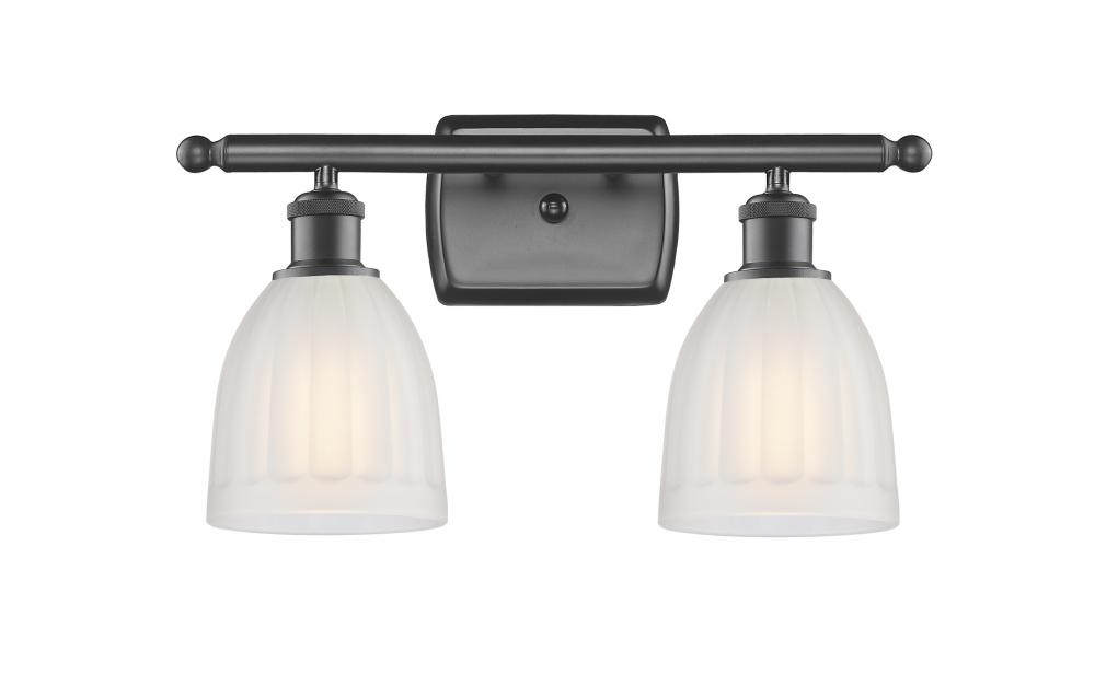 Brookfield - 2 Light - 16 inch - Oil Rubbed Bronze - Bath Vanity Light