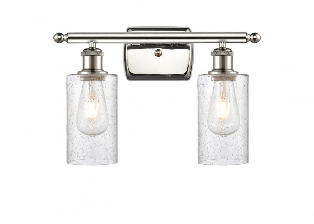 Clymer - 2 Light - 14 inch - Polished Nickel - Bath Vanity Light