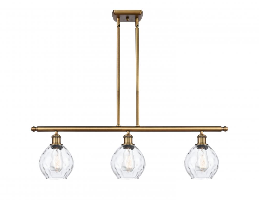 Waverly - 3 Light - 36 inch - Brushed Brass - Cord hung - Island Light