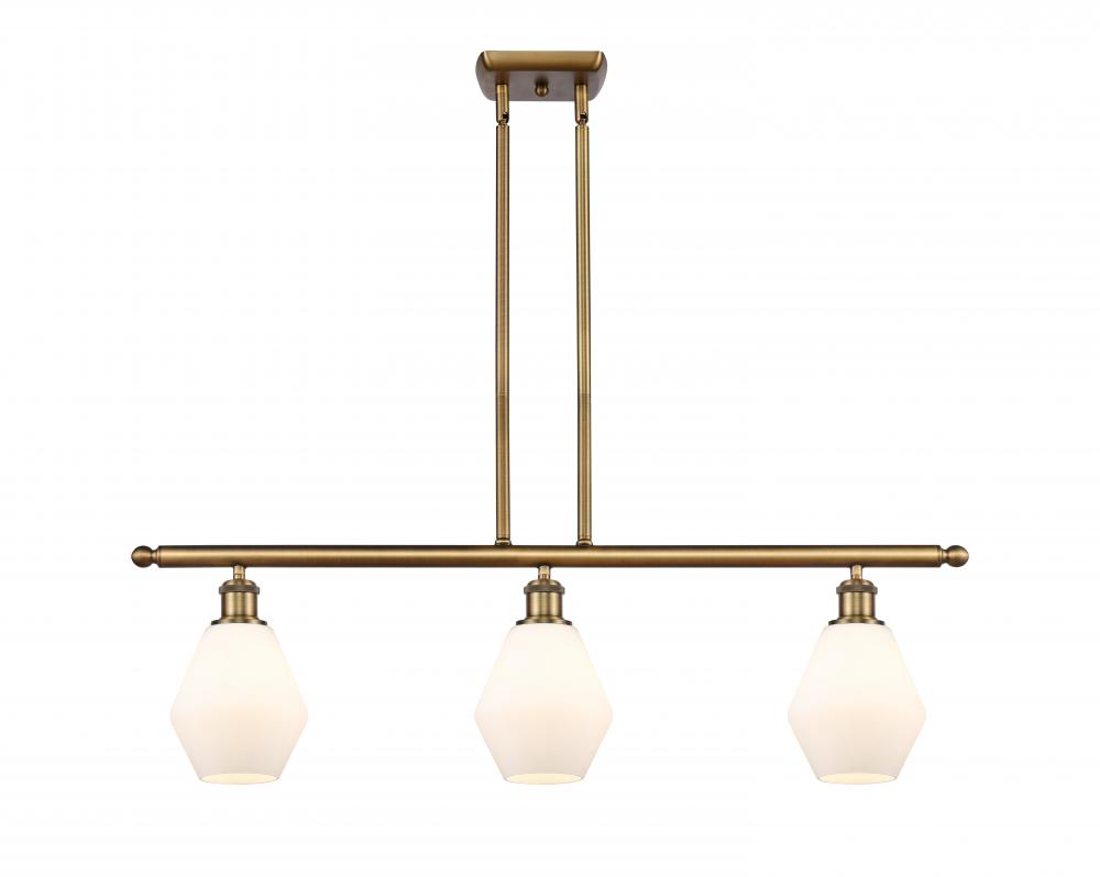 Cindyrella - 3 Light - 36 inch - Brushed Brass - Cord hung - Island Light