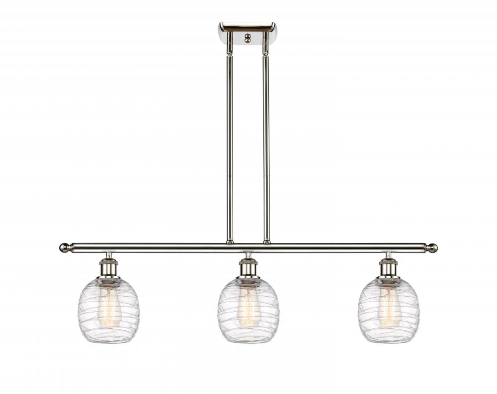 Belfast - 3 Light - 36 inch - Polished Nickel - Cord hung - Island Light