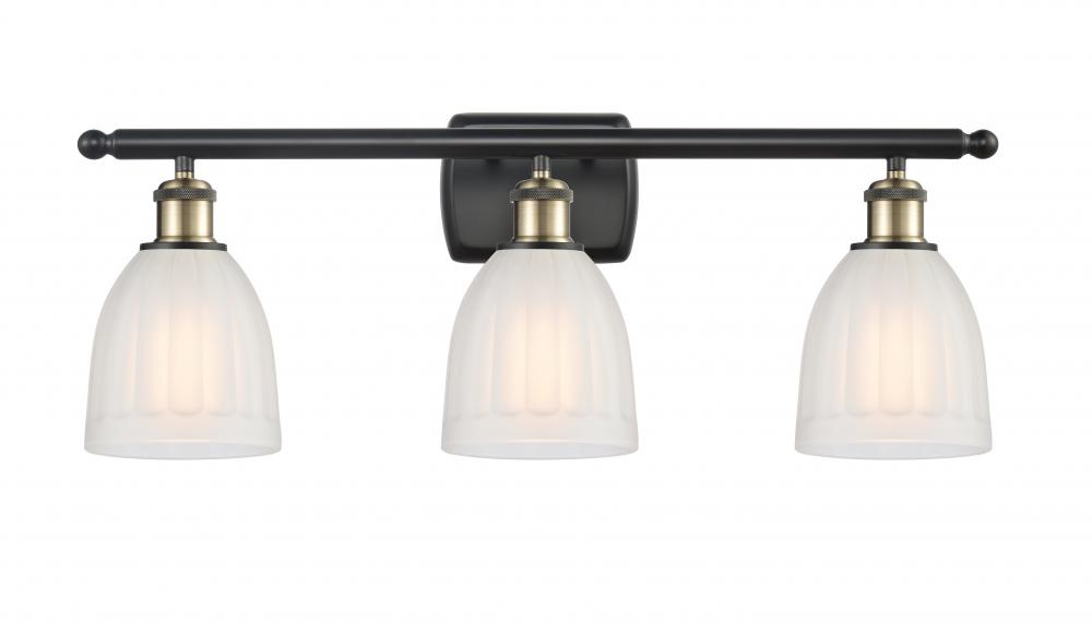 Brookfield - 3 Light - 26 inch - Black Antique Brass - Bath Vanity Light