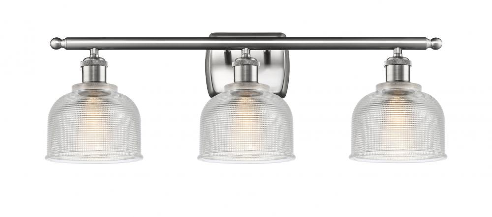 Dayton - 3 Light - 26 inch - Brushed Satin Nickel - Bath Vanity Light