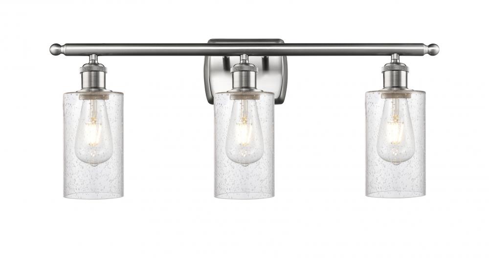 Clymer - 3 Light - 24 inch - Brushed Satin Nickel - Bath Vanity Light